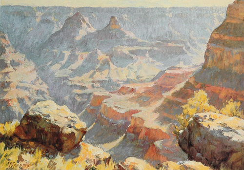 Grand Canyon, oil on canvas. 10 inches x 14 inches.